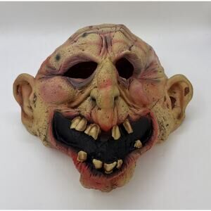 Vintage 2001 Paper Magic Group Old Man Creepy Rubbery Latex Halloween Mask